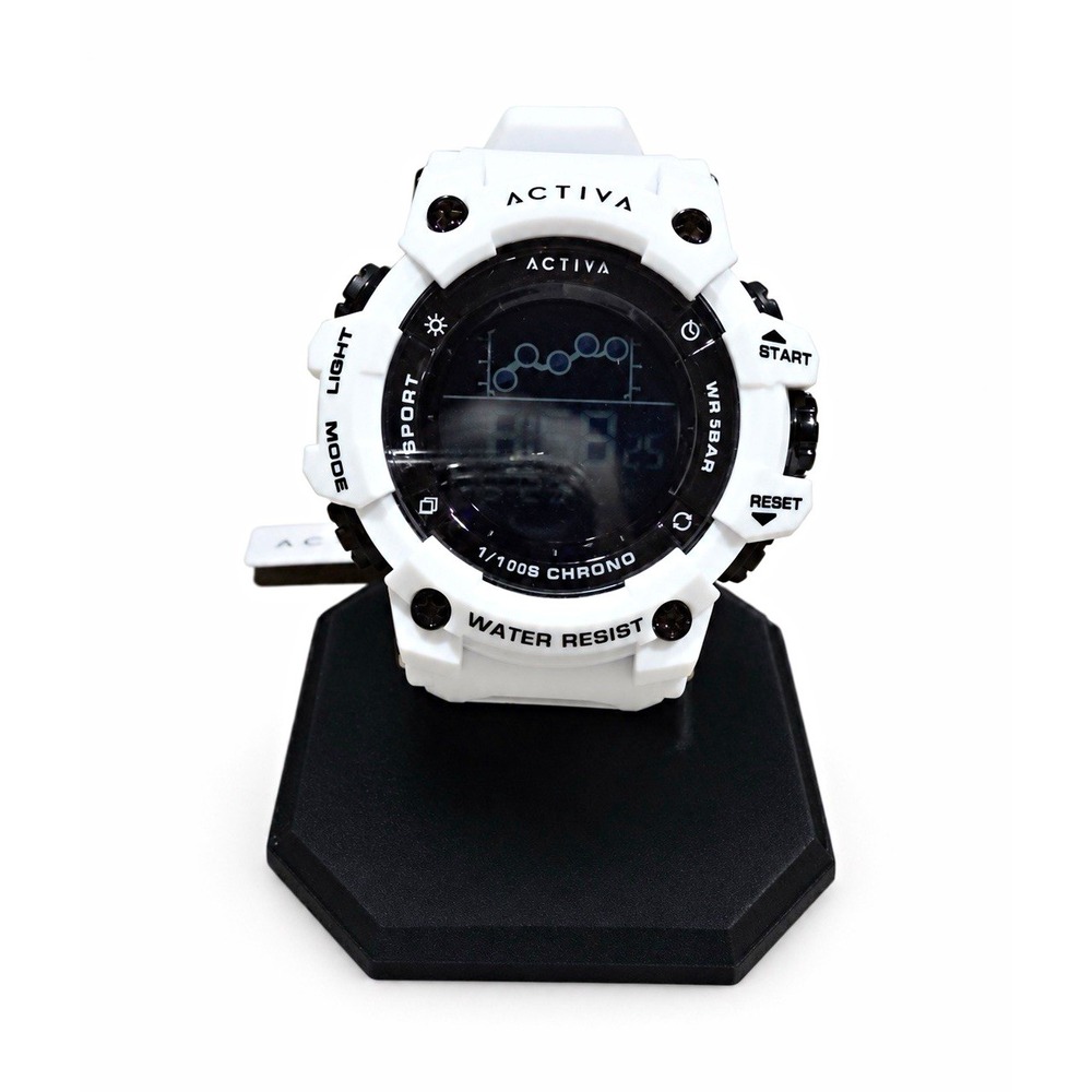 Activa Summit X Invicta Digital Watch 50mm White Unisex ACW8082-024 New